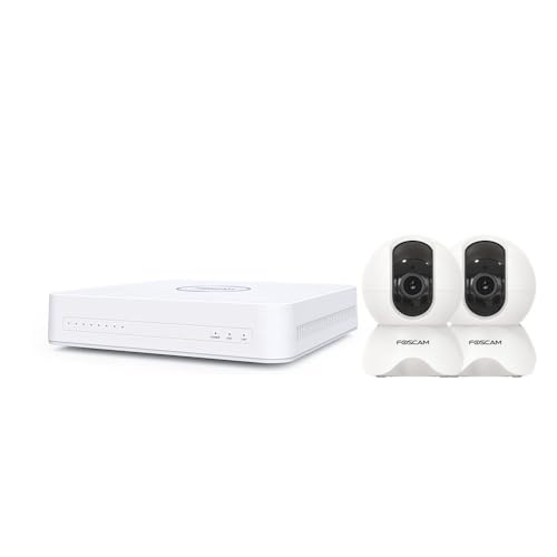 Digitales Full HD Videoüberwachungsset 2 Innenkameras X5 Weiß - Foscam