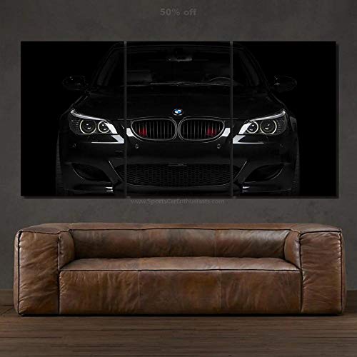 104Tdfc Bilder 3 Teilig Leinwand Wanddeko Geschenk 50X70Cm Rahmen Leinwanddrucke Bmmw car E60 M5 Moderne Wandbilder XXL Wohnzimmer Wohnkultur Geschenk