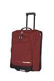 travelite Trolley Reisetasche Größe S Handgepäck, Gepäck Serie KICK OFF: Praktische Reisetasche mit Rollen für Urlaub und Sport, 55 cm, 44 Liter, Rot