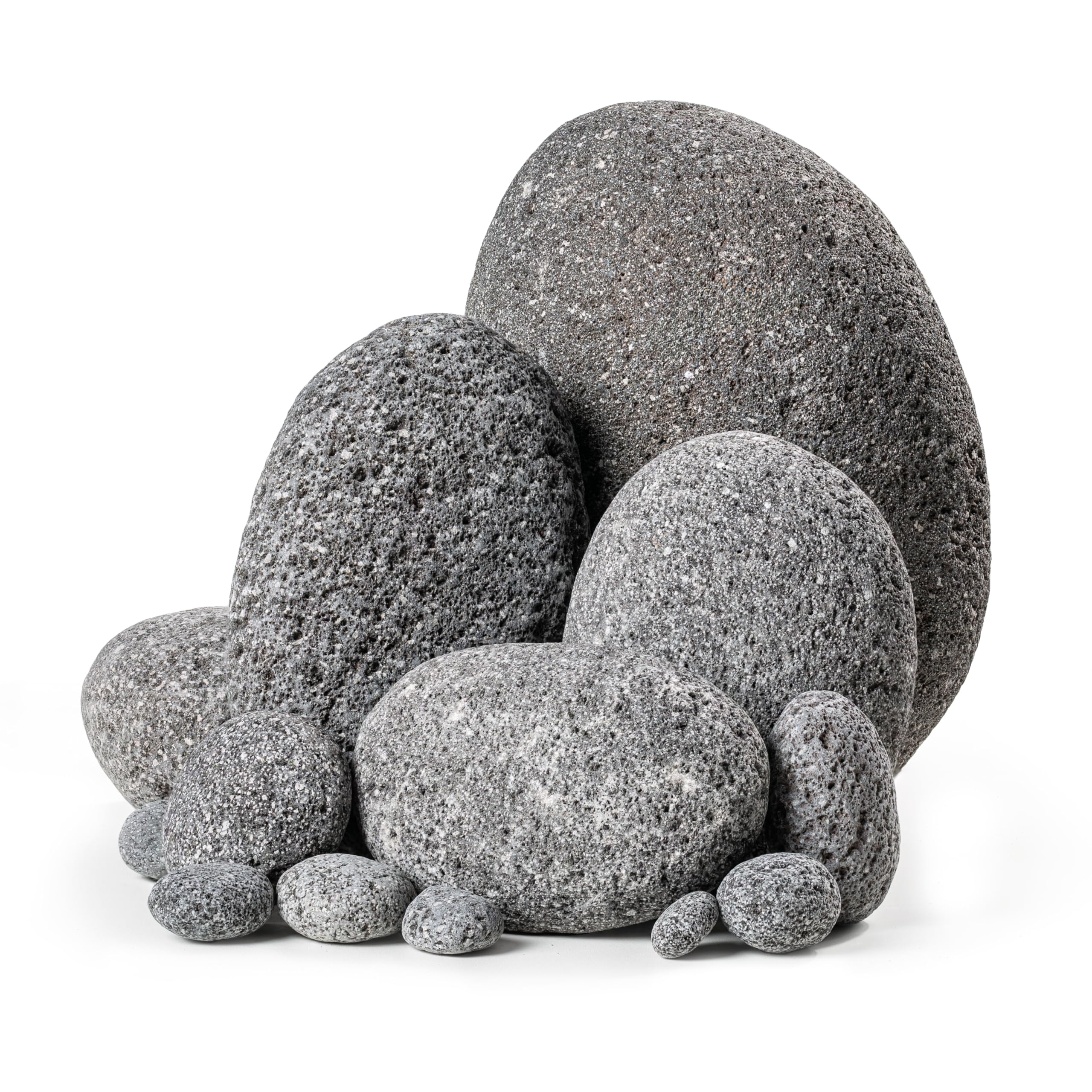 ARKA mySCAPE-Lava Pebbles - 20kg / 10-300 mm Mix - Lava-Pebbles für eindrucksvolle Aquascapes in Süßwasseraquarien, unterstützen die natürliche Filtration und bieten kreativen Gestaltungsspielraum.