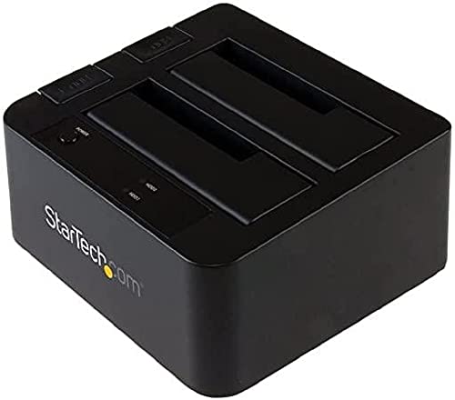 StarTech.com USB 3.1 (10 Gbit/s) Dual-bay Festplatten Dockingstation für 2,5 Zoll (6,4cm) / 3,5 Zoll (8,9 cm) SATA SSD / HDD mit UASP