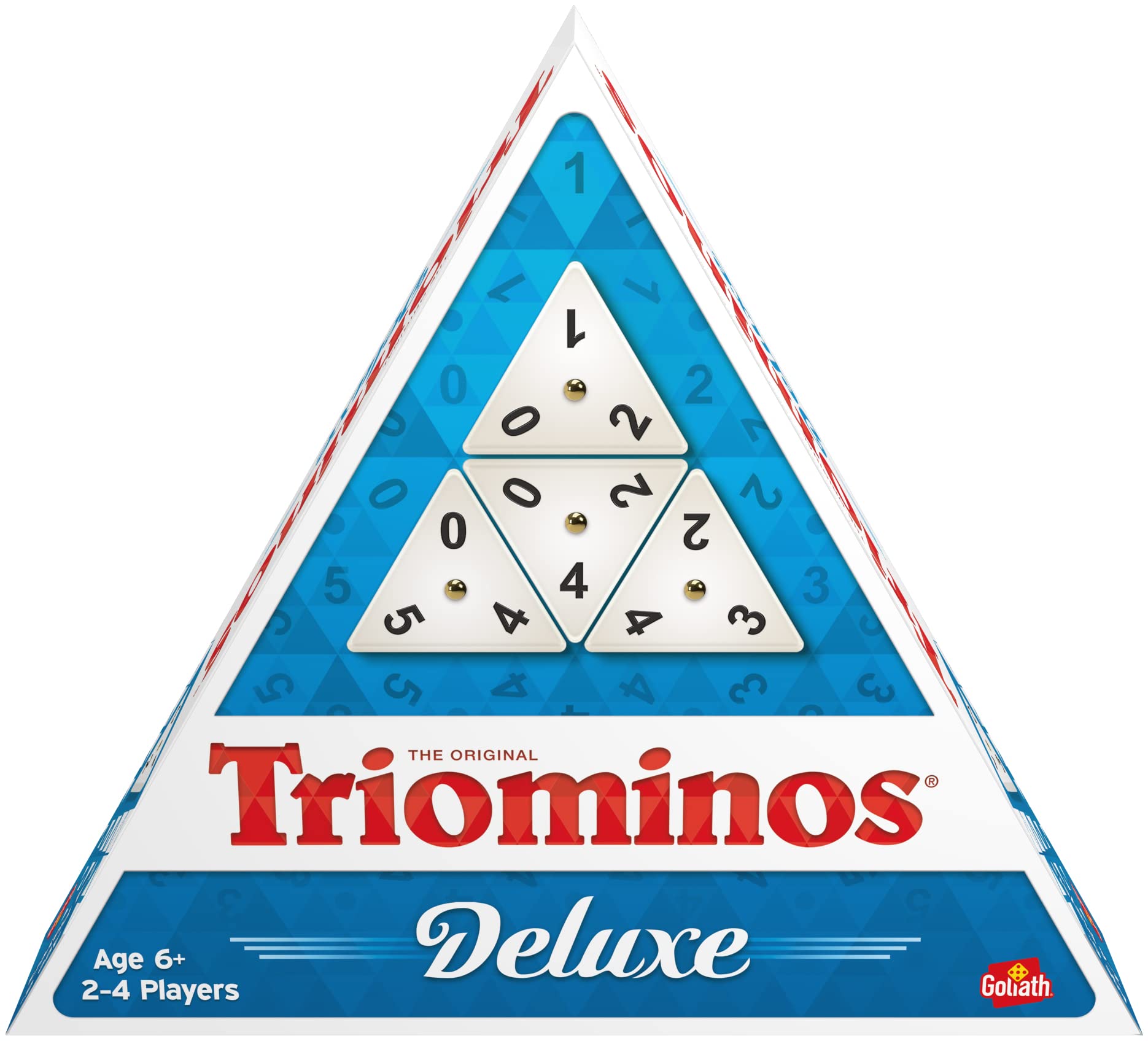 Triominos Deluxe, Brettspiele ab 6 Jahren, Familienspiel und Gesellschaftsspiele für 2 bis 4 Spieler