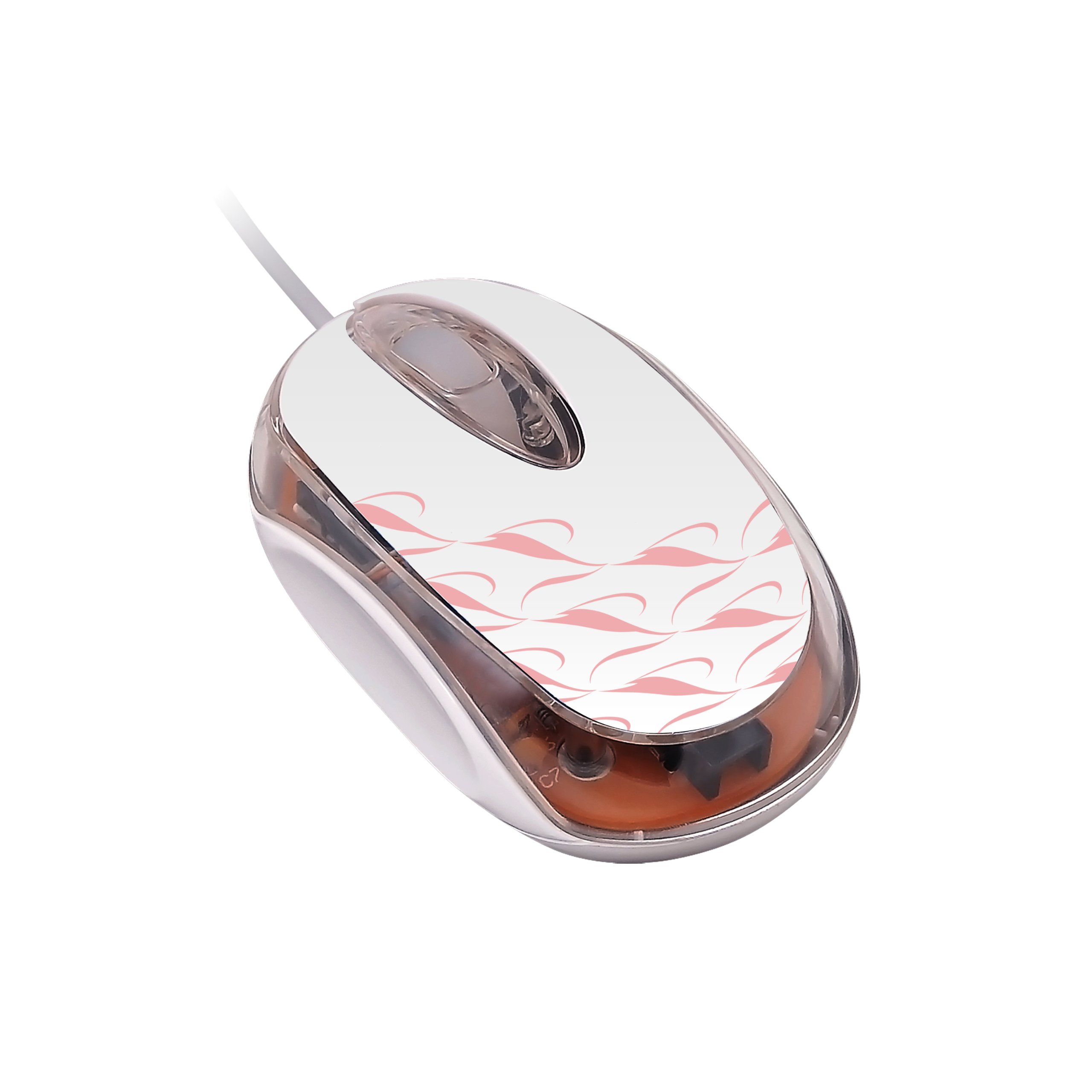 Wintec FileMate Imagine Series M1810 USB-Mini-Maus – Weiß mit Hellrosa Engel Tulip (3FMNM1810UPK-R)