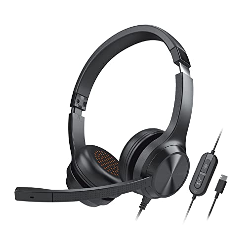 Creative Chat USB On-Ear Wired Headset mit Flip-to-Mute Noise Cancelling-Mikrofon, SmartComms-Kit, Inline-Steuerung für PC/Mac/Laptop