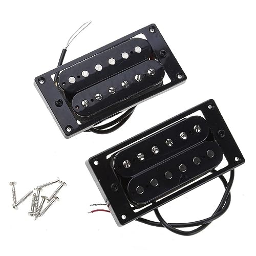 Guitar Humbuckers Pickup Set Double Coil Bridge Pickups And Neck Pickups Replacement Electric Guitar Parts Durable Electric Guitar Double Coil Pickups