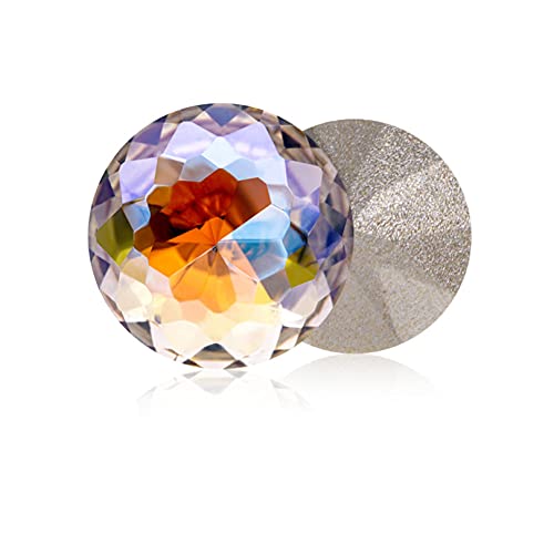 GGTAMCQT 10 Stück DIY runder K9-Kristallstein, DIY-Kleidung und Accessoires, Glaskristall-Schmuckherstellung LIUJUNQOYIN (Color : Paradise Shine, Size : 8mm/0.31in 10pcs)