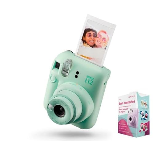 Fujifilm Kit Best Memories Instax Mini 12 Mintgrün/Sofortbildkamera