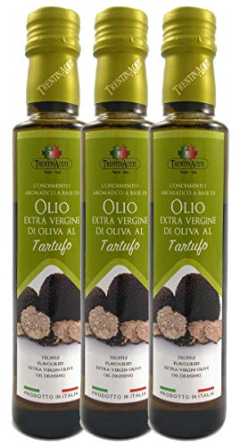 Extra Natives Olivenöl mit natürlichen Trüffelaroma - 1x250 ml - Italienisches Trüffel Olivenöl in höchster Qualität - TrentinAceti - kaltgepresst