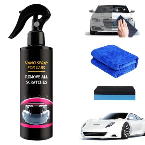 Car Scratch Repair Nano Spray, 2024 Best Car Nano Scratch Removal Spray, Nano Car Scratch Removal Spray, Long-lasting and Easy-to-use Car Paint Scratch Remover (120ml,1 Pcs)