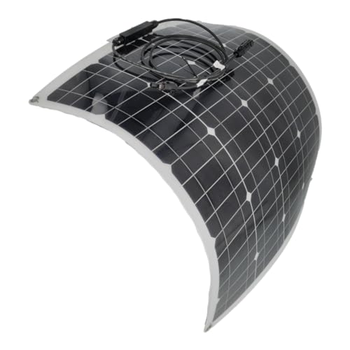 Jandei - Flexibles Solarpanel 50 W 18 V monokristallines ETFE flexibel 63,5 x 54 cm mit MC4