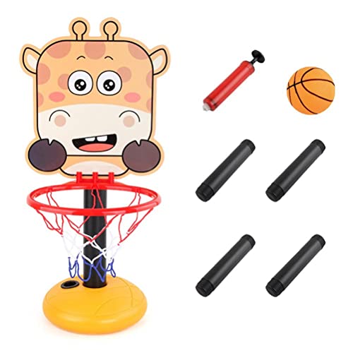 Kinder-Basketballkorb, höhenverstellbar, 0,5 m – 1,2 m, Mini-Basketballtor, Spielzeug mit Ball und Pumpe für Jungen und Mädchen, Kleinkinder ab 3 Jahren