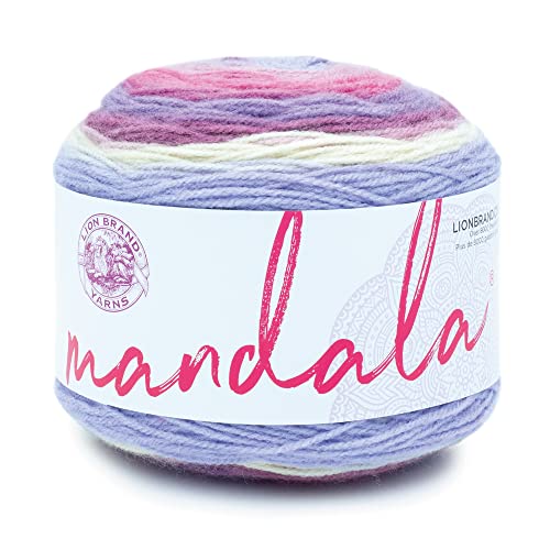 Lion Brand Yarn Company Lion Brand Mandala Garn, Acryl, Holz Nymphe, 13.97 x 13.97 x 10.16 cm, 150