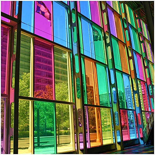 (9,50 €/m²) Oracal 8300 Fensterfolie Tönungsfolie Transparent Selbstklebend Durchsichtig Folie für Fenster Glastüren Raumteiler Spiegel (Gelb, 63cm x 5m)