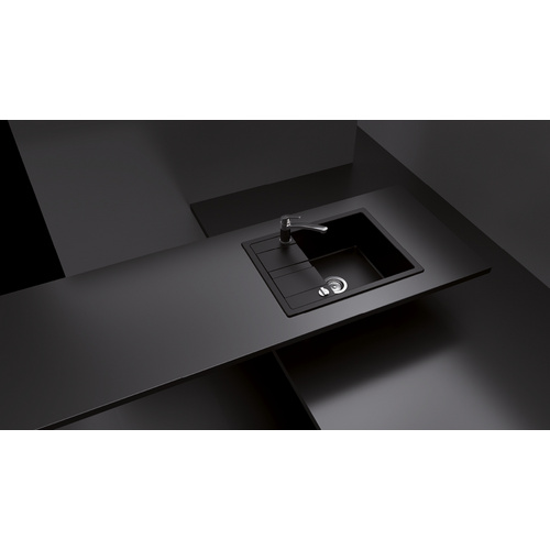 SCHOCK Küchenspüle »Manhattan D-100-A«, nero, rechteckig, Granit/Komposit-Kunststein/Quarzstein - schwarz 2