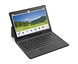 Emporia KEYPAD-TAB1DE Standcover mit Tastatur, Schwarz