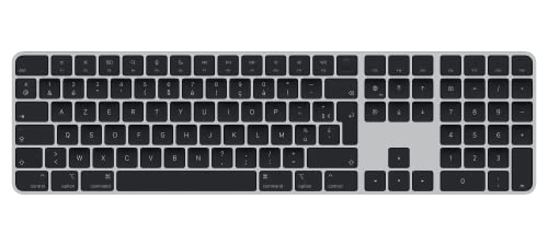 Apple Magic Keyboard mit Touch ID und Ziffern"Block für Mac Modelle mit Apple Chip – Französisch – Schwarze Tasten ​​​​​​​