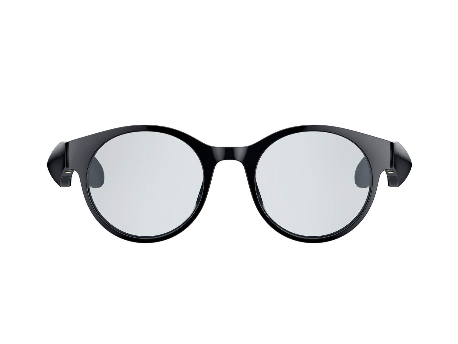 Razer Anzu Smart Glasses (runde, große Gläser) - Audio-Brille mit Blaulicht- oder Sonnenschutz-Filter (Integriertes Mikrofon + Lautsprecher, 5 Stunden Akku, spritzwassergeschützt) Schwarz
