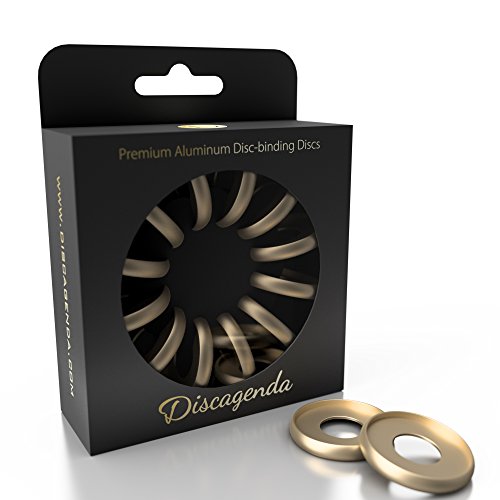 Discagenda Scheiben Bindende Ringe 33mm 1.3in Packung mit 12 Stück Gold