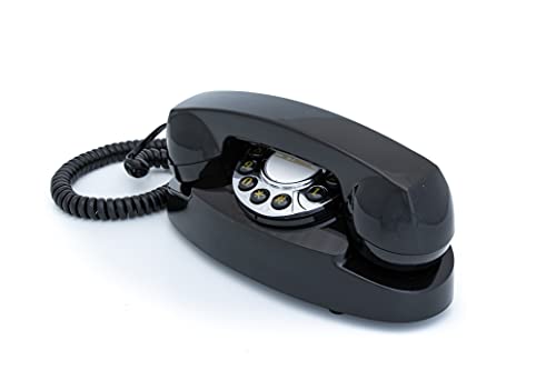 GPO Audrey Telefon mit Tasten, 1950er-Jahre-Design schwarz