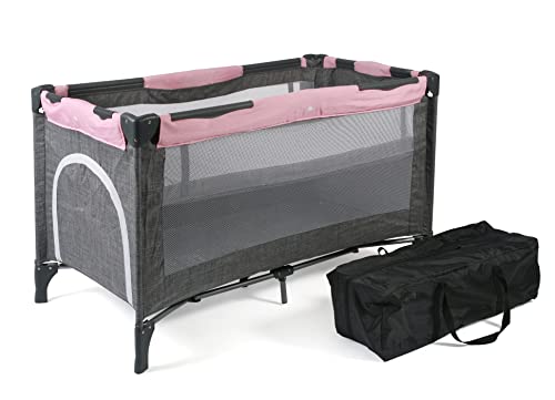 Reisebett LUXUS mit Einhängeboden für Neugeborene und Tragetasche