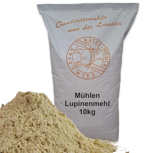 Lupinenmehl/Süßlupinenmehl 10 kg frisch von der Rätze-Mühle 100% regional und natürlich aus weißer Süßlupine
