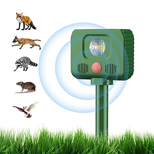 Katzenschreck,Ultraschall-Abwehrmittel für Katzen, solarbetrieben, wasserdicht, für Tauben, Vögel, Hunde, Katzen, Mäuse, 5 Modi