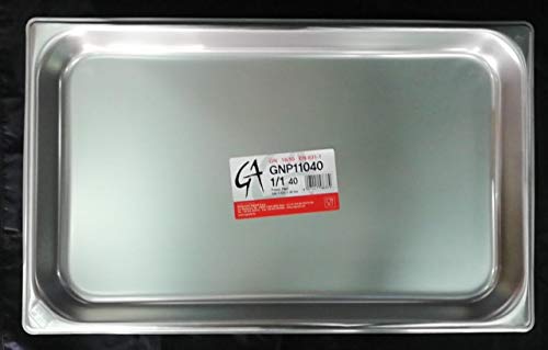 Pentole Agnelli Wanne Gastronorm 1/1, Edelstahl 53x32.5x4 cm