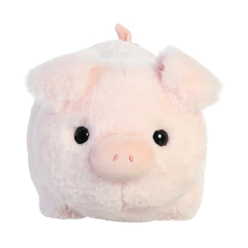 Aurora® Adorable Spudsters™ Cutie Pig Stofftier - Tröstliches Kuscheln - verspielter Charme - Rosa, 25,4 cm