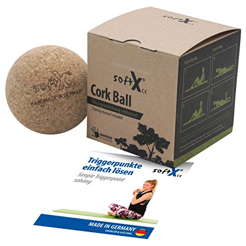 softX® Cork Ball 90, Ø ca. 9 cm, Handmade in Germany, hart, abriebfest, Faszien