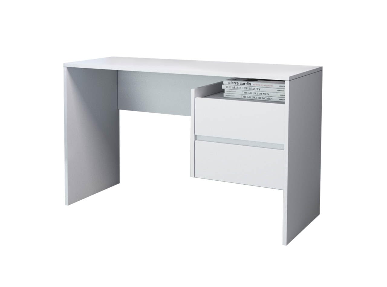Polini Home Schreibtisch Arbeitstisch Bürotisch PACO PC3 mit 2 Schubladen weiß