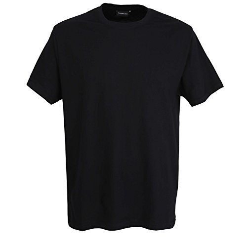 Götzburg Herren T-Shirt, Kurzarm, Baumwolle, Single Jersey, schwarz, Uni, 2er Pack 6XL