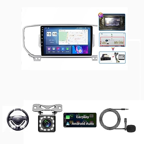 9 Zoll Android 11.0 Multi-Touchscreen Auto Stereo GPS Navigation Für KIA Sportage 4 KX5 2016-2019 Rückfahrkamera Car Radio Unterstützt FM WiFi USB Aufladung Mirror Link ( Color : M500S 4G+WIFI 4G+64G