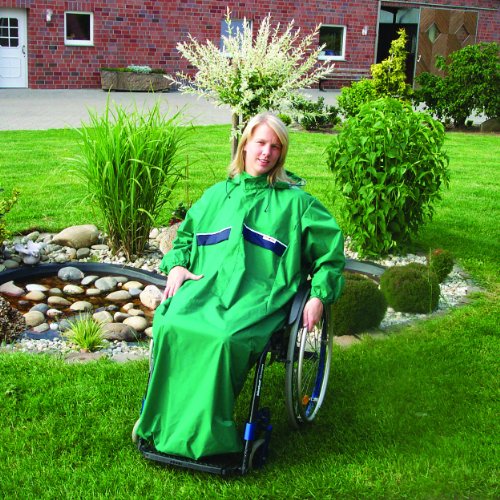 Rollstuhl Regencape Multifunktional mit Armen für Erwachsene 4 marine