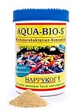 Happykoi AQUA BIO 5 Milchsäurebakterien Pulver probiotische Filterbakterien für Koiteich Teich und Gartenteich unterstützen die Nitrifizierung bauen Algen und Schlamm ab.
