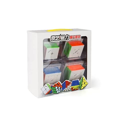 Qiyi M Bundle 2x2, 3x3, 4x4 und 5x5 - Stickerless