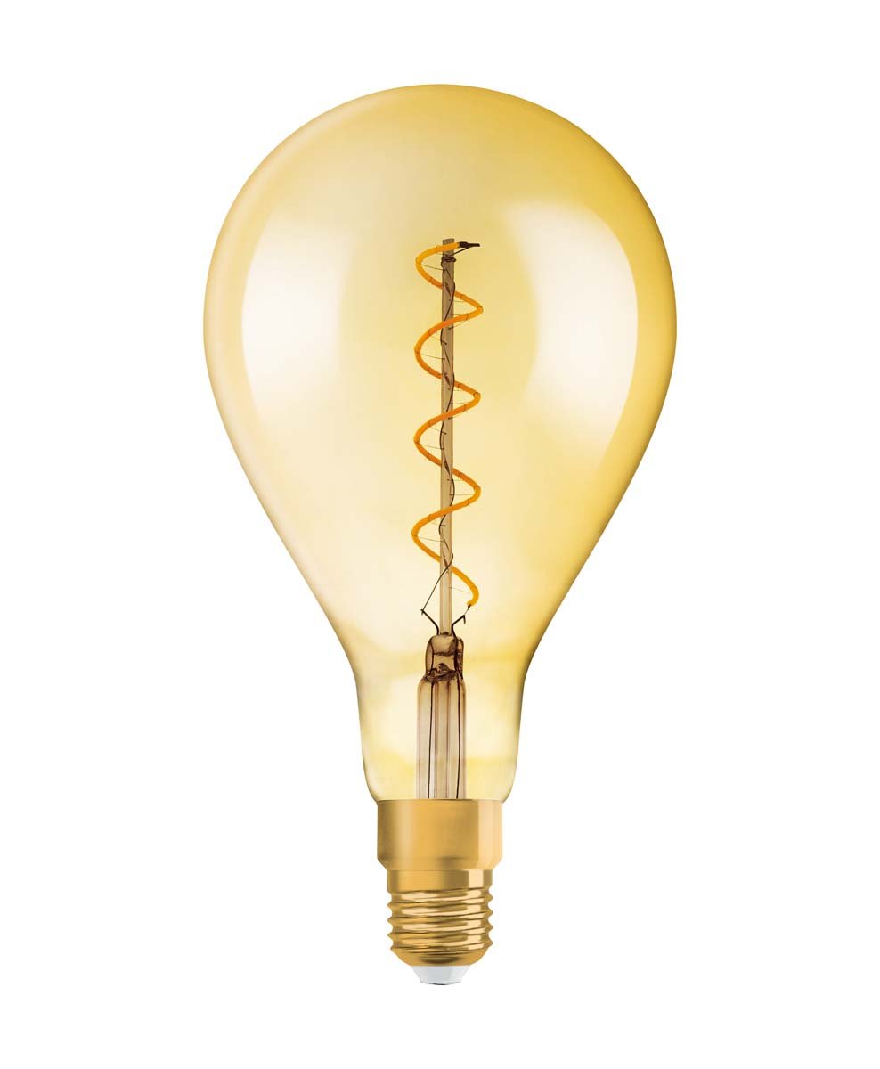 Osram LED Vintage 1906 Lampe, Sockel: E27, Warm White, 2000 K, 5 W, Ersatz für 28-W-Glühbirne
