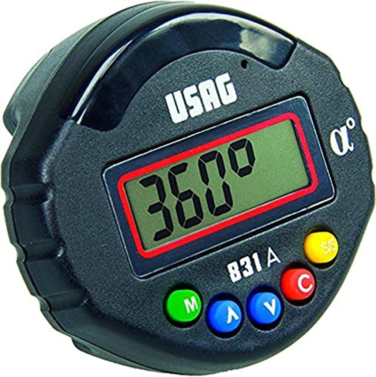 USAG 831 A - Digitales Drehwinkelmessgerät [Skala 0-360°, Auflösung 0,1°]