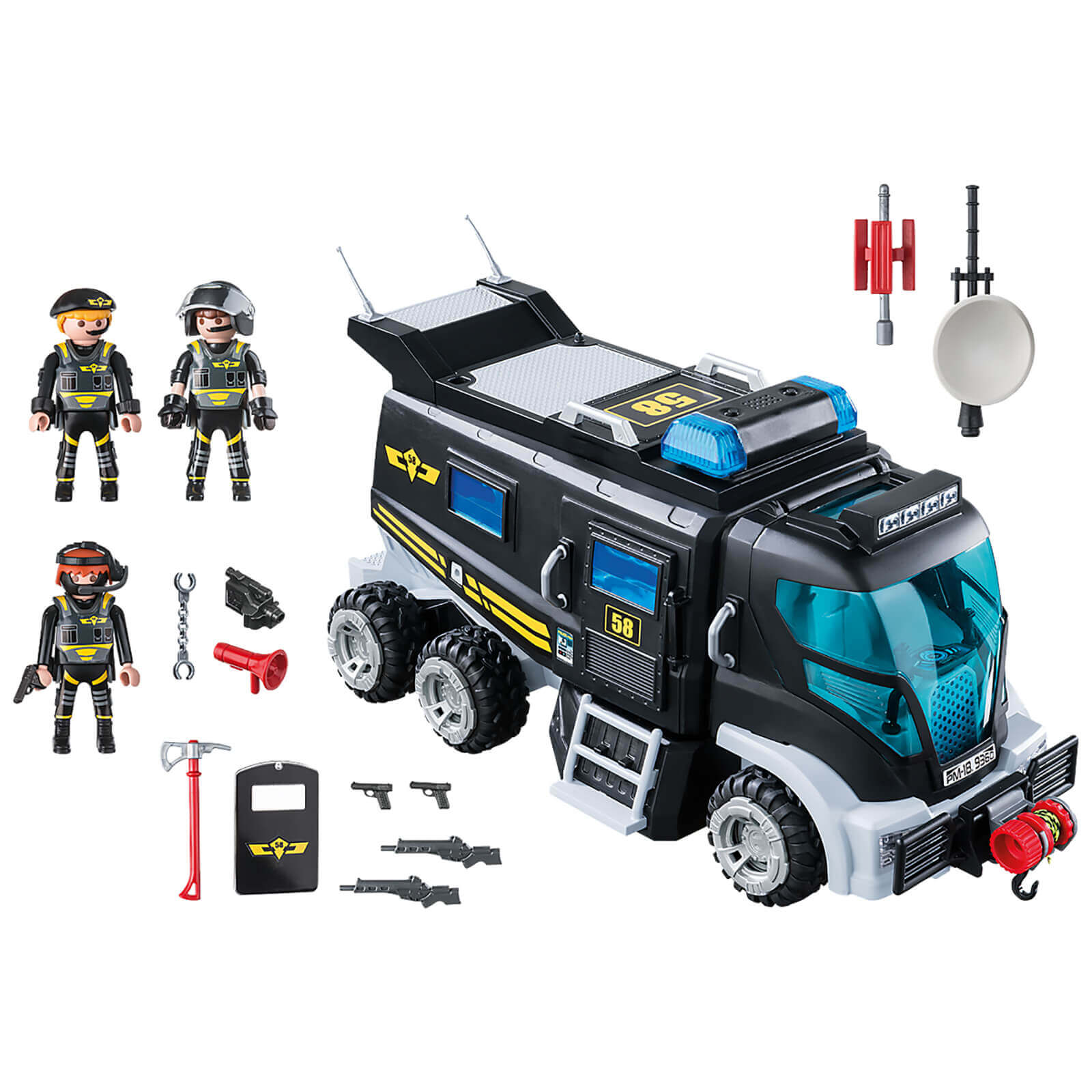 Playmobil City Action SWAT Truck mit funktionierenden Lichtern und Sound (9360) 2