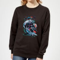 Aquaman Schwarz Manta & Ocean Master Damen Sweatshirt - Schwarz - XL - Schwarz