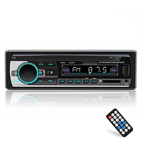 Goshyda Multimedia-Autoradio-Empfänger, Autoradio-AI-Sprachsteuerungs-LED-Anzeige, Bluetooth-Freisprecheinrichtung, Unterstützung für MP3 WMA WAV, USB2.0-Auto-MP3-Player-Audiosysteme