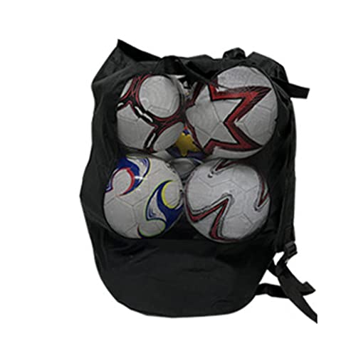Acahhotxx Netztasche mit Kordelzug für wasserdichte Aufbewahrungstasche für Fußball, Basketball, Trainingsausrüstung, Tasche mit Schultergurt, Sportausrüstung