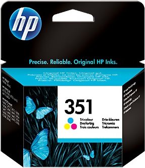 HP 351 - Farbe (Cyan, Magenta, Gelb) - Original - Tintenpatrone - für Deskjet D4260, Officejet J5730, J5780, Photosmart C4480, C4580 (CB337EE#BA3)