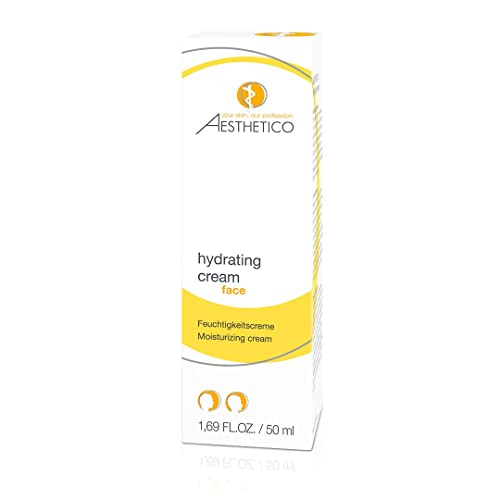 AESTHETICO hydrating cream - Hautdurchfeuchter, Pflegecreme für trockene und emfindliche Haut, Anti-Aging mit Hyaluron 5 x 50 ml