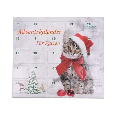 Ollesch Katzenspielzeug Adventskalender für Katzen Weihnachten, Größen alle Rassen