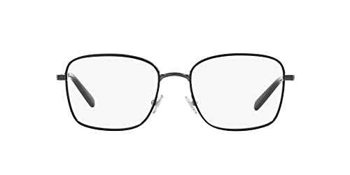 Brooks Brothers Men's BB1105J Square Prescription Eyewear Frames, Matte Gunmetal/Black/Demo Lens, 55 mm