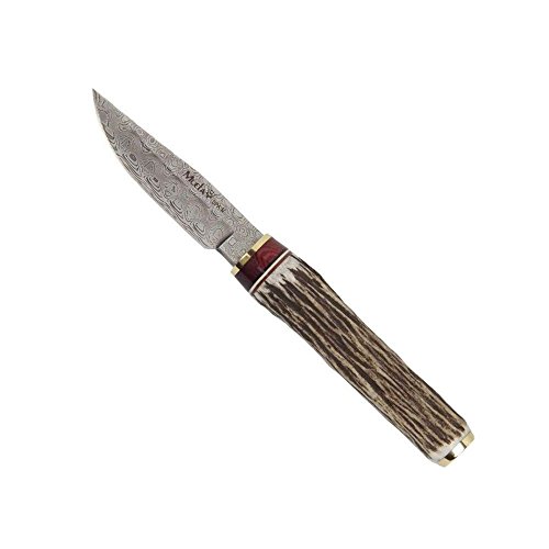 Muela Unisex - Erwachsene Damast Messer, Silber, one Size
