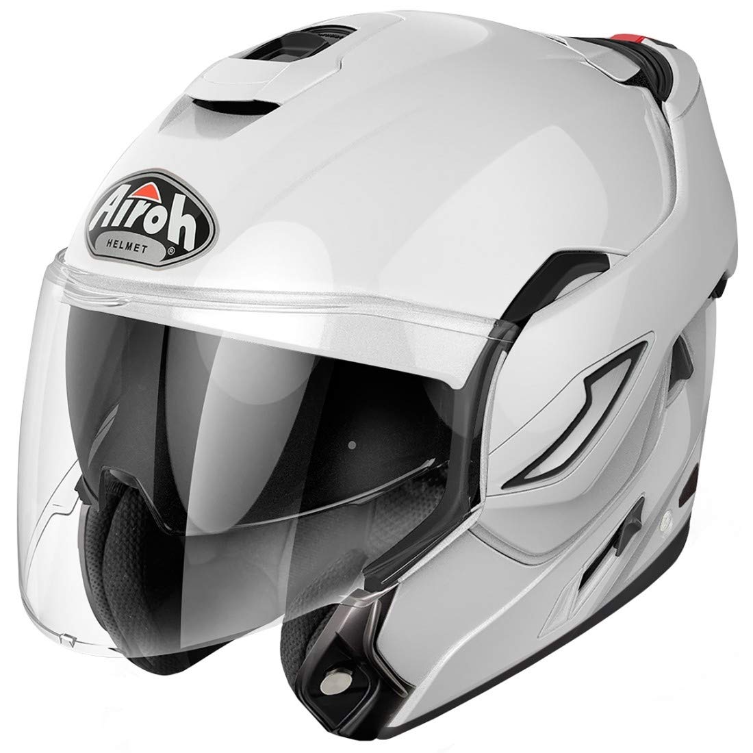 AIROH Unisex – Erwachsene REV 19 Helmet, Color White Gloss, M