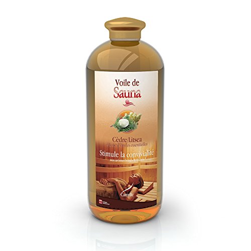 Camylle - Voile de Sauna - Saunaduft aus reinen ätherischen Ölen - Zeder-Litsea - Stimuliert die Geselligkeit - 1000ml