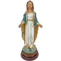 Skulptur Heilige Maria Figur Statue Madonna Kunststein Dekoration Antik-Stil