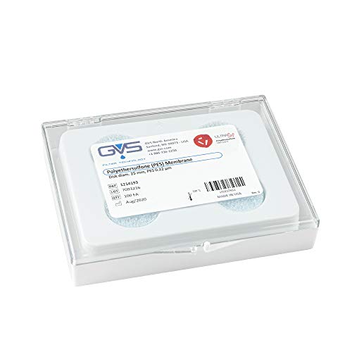 GVS Filter Technology, Filter Disc, PES Membran, 0.22µm, 25mm, 100/pk